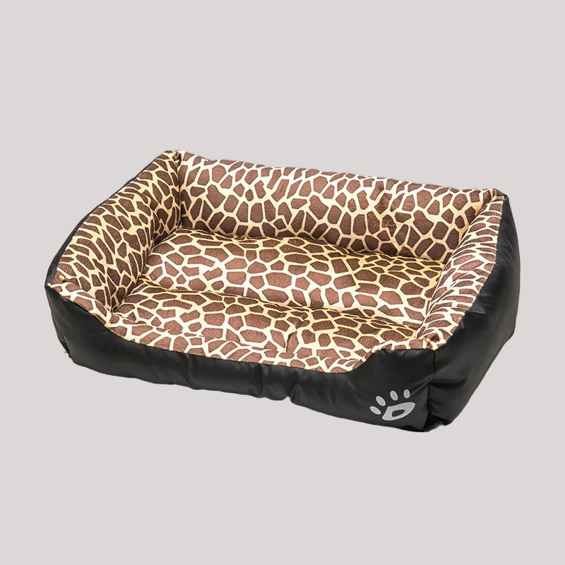 Premium Large Square Plush Pet Bed - Washable Waterproof Mattress for Cats and Dogs