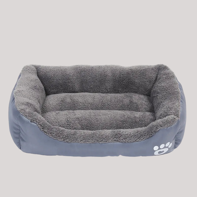 Premium Large Square Plush Pet Bed - Washable Waterproof Mattress for Cats and Dogs