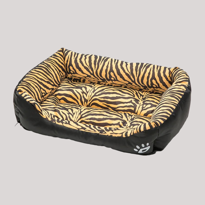 Premium Large Square Plush Pet Bed - Washable Waterproof Mattress for Cats and Dogs