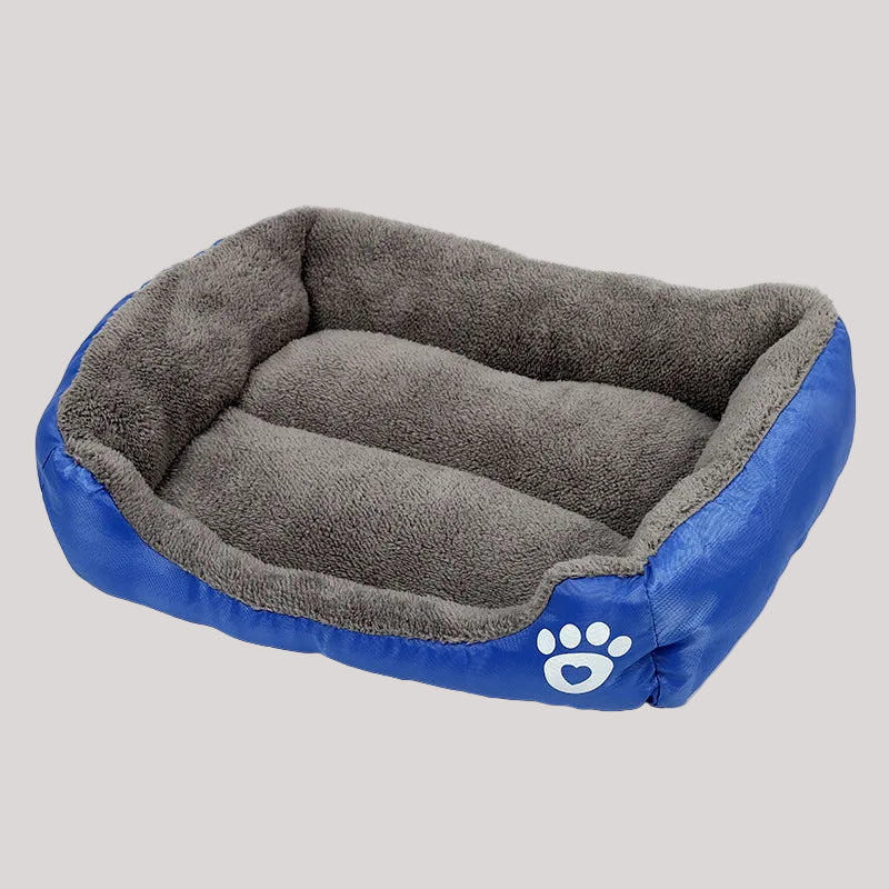 Premium Large Square Plush Pet Bed - Washable Waterproof Mattress for Cats and Dogs