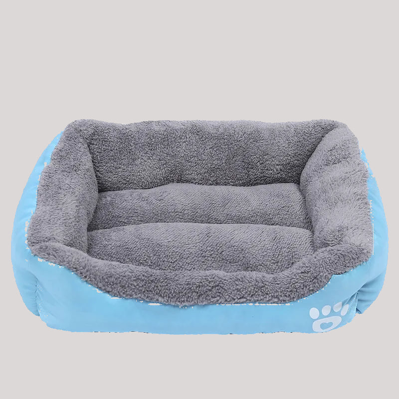 Premium Large Square Plush Pet Bed - Washable Waterproof Mattress for Cats and Dogs