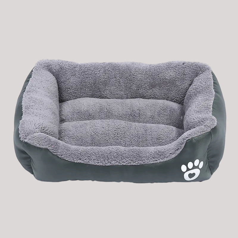 Premium Large Square Plush Pet Bed - Washable Waterproof Mattress for Cats and Dogs
