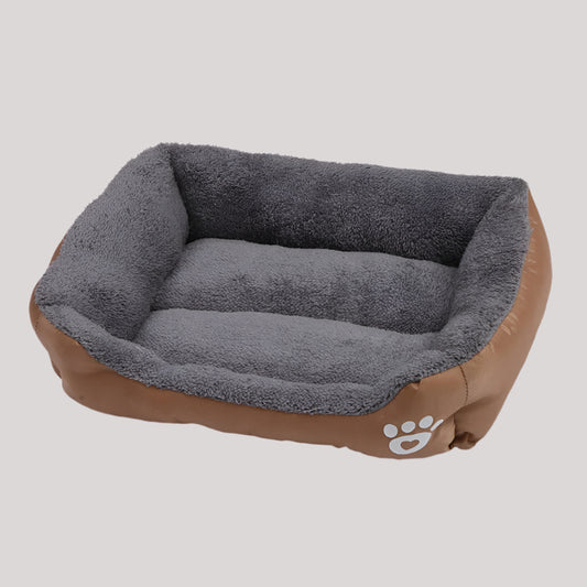 Premium Large Square Plush Pet Bed - Washable Waterproof Mattress for Cats and Dogs